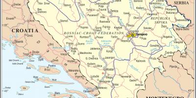 Peta Bosnia pelancong